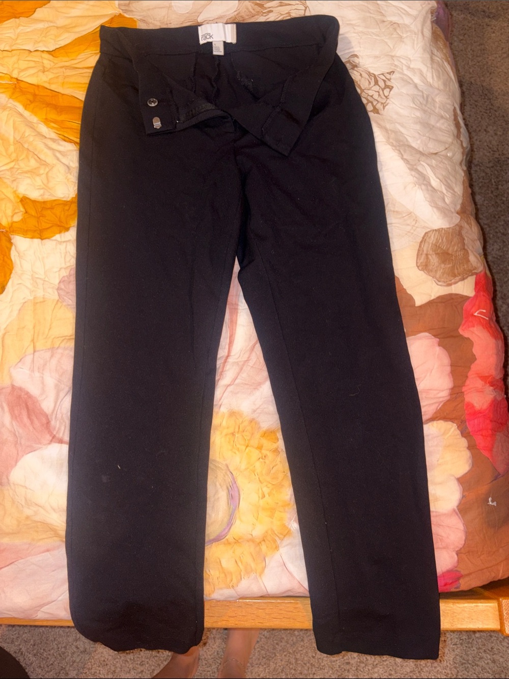 Nordstrom Rack Black Straight-Leg Dress Pants- Womens size small